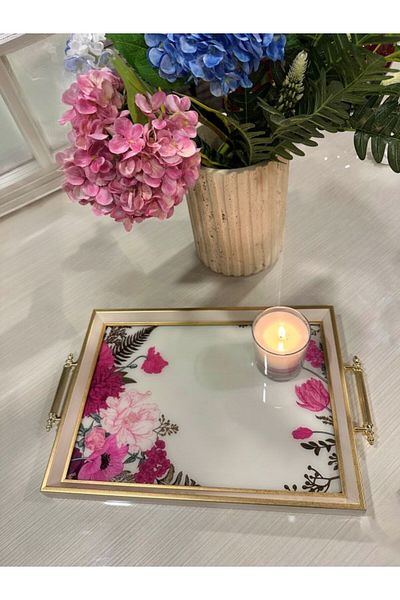 PINALE ART Luxury Engagement Ring Downhill Tea Coffee Tray
