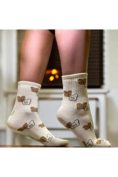 ROKH Bambu çorap hediyelik TEDDY figürlü