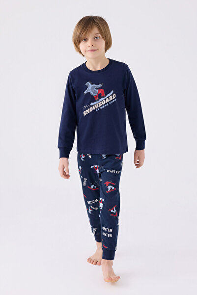 Rolypoly Set de pijamale bleumarin pentru băiat