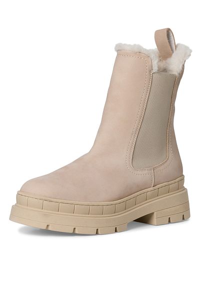 Tamaris Damen Elegante Stiefelette 1-26935-41 Grau 375 Antelope Leder mit TOUCH-IT