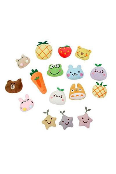COOYA 10 Pieces Cat Chewing Toys,Multiple Colors and Shapes,Bite Resistant,Play with Pets,Training