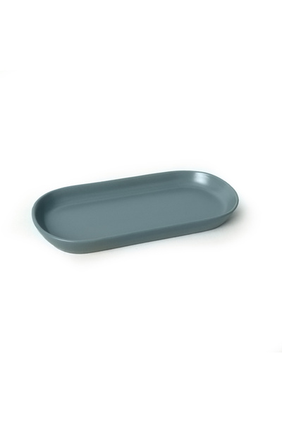 Keramika 26 cm Matte Green Noyan Boat Plate - 2 Pieces 322