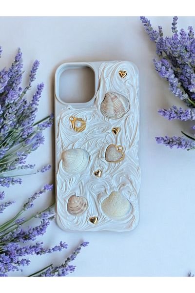 AURA GARDEN حافظة هاتف متوافقة مع هاتف Apple Iphone 13 14 مع صدفة البحر