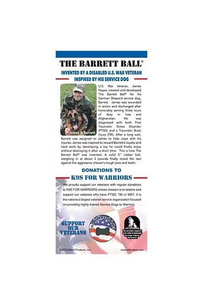 Spot The Barrett Ball Virtually Indestructible Rubber Ball Dog Toy