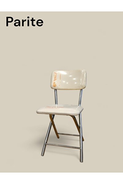 PARİTE Katlanır Metal Sandalye Krem Folding Chair Sedia Pieghevole كرسي قابل ...