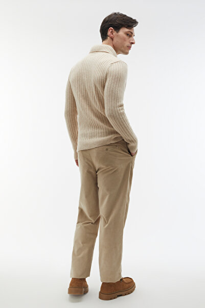 Mudo Polo Collar Wool Pullover with Button