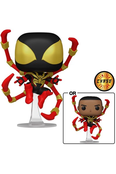 Funko Pop! Marvel: Spider-Man Comics Miles Iron Spider-Manider with chase Vinyl Figures