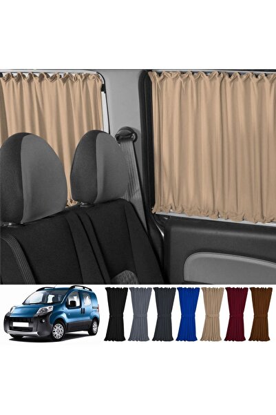 Oto Pandami Peugeot Bipper 2008-2014 съвместим комплект кремави завеси с релс...