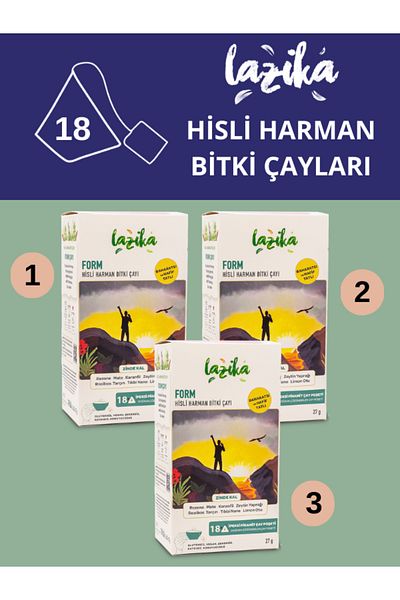 LAZİKA (Set of 3) Stay Zinde with Feel and Harman Form