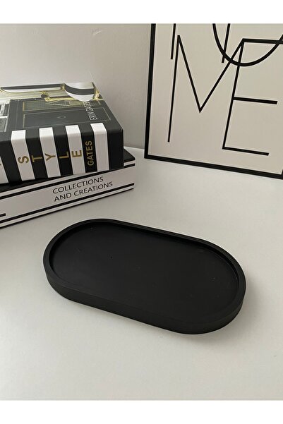 NK Koleksiyonları Oval Sunumluk Orta Boy Takı Tabağı Sunumluk Altlık Dekor