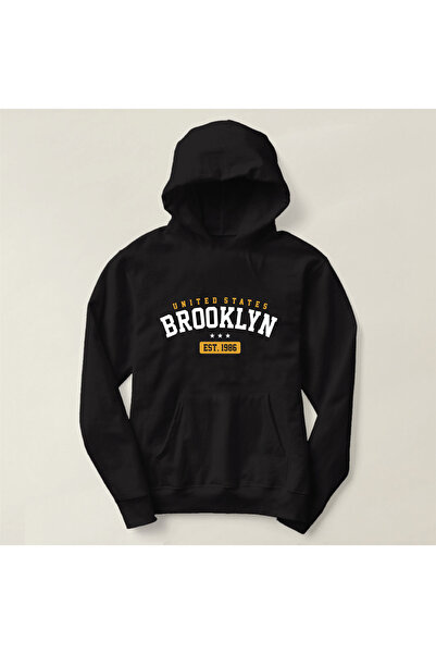 donamod Hanorac oversize cu glugă cu imprimeu unisex