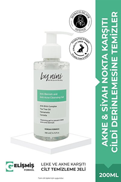 Ciltteki Kir ve Yağı Çift Aşamalı Derinlemesine Temizleyen Leke Karşıtı Temizleme Jeli 200 ML