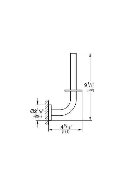 Grohe Toilet Paper Holder Replacement Essentials Brushed Warm Sunset - 40385Dl1