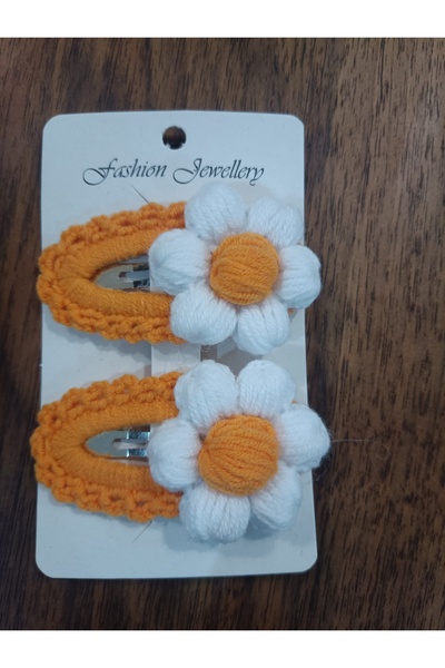 Handmade Knitted Daisy Flower Snap Buckle