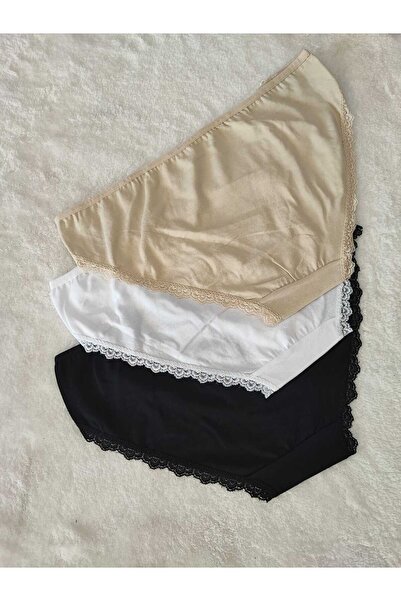 don & seza Set of 3 Lace Bikini Panties - Basic Slip