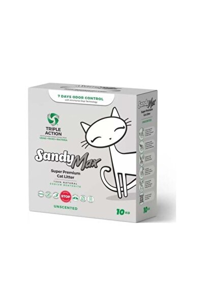Sandy Max Aktif Karbonlu Topaklanan Tozsuz Kedi Kumu 10Kg