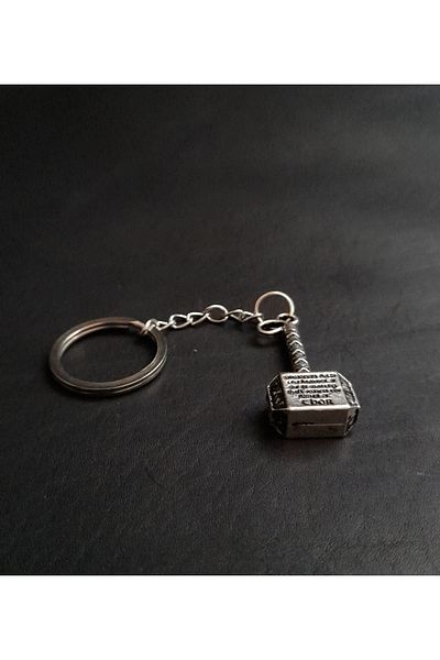BSN Store سلسلة مفاتيح معدنية على شكل مطرقة من VIKING THOR