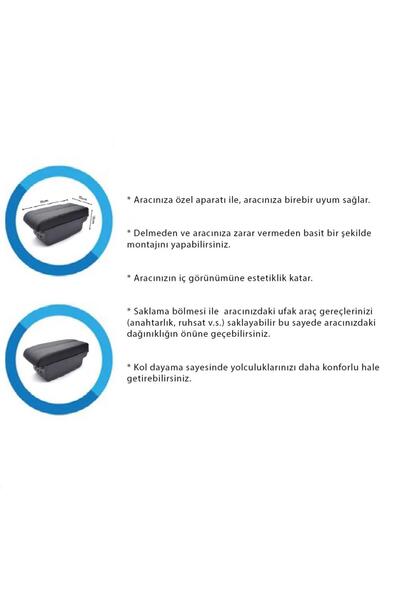 Techmaster Opel Corsa E 2014-2019 Delmesiz Vidasız Kol Dayama Kolçak