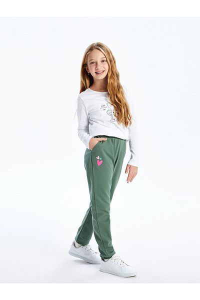 LC Waikiki Girls' Jogger Sweatpants with Elastic Waist