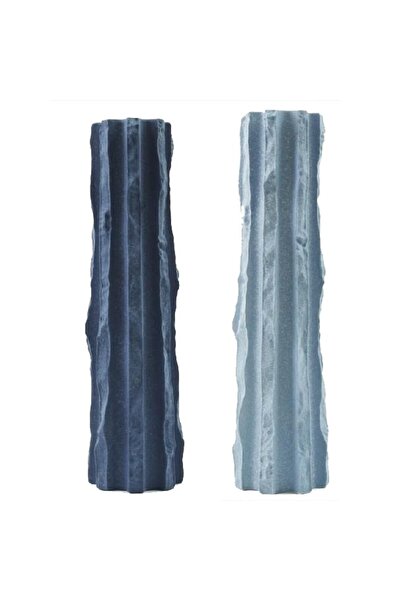 Beqita Denizin Sütunları Uzun Vazo Açık Mavi Seramik