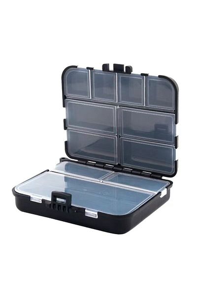 Choice Black Fishing Tackle Bait Storage Boxes, Portable Double-sided Lure Hook Organizer, Mini Utility Lur