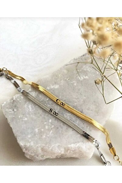 KARHEDİYE Özel Tasarım Çift Italyen Bileklik Sevgililer Hediye