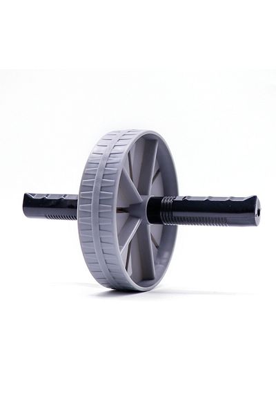 Choice Grey 1pcs Abdominal Wheel Strong Load Bearing Non-slip Roller Strengthen Muscle Exercise Equipment F