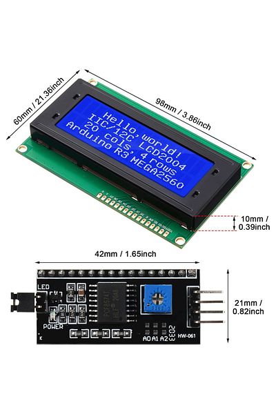 AOKIN Blue Lcd2004 2004 Lcd Module Blue/green/white Screen 20x4 Character Lcd Display Iic I2c Serial Inter