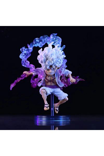 Choice No Box Bandai 10cm Mini One Piece Luffy Gear 5 Action Figure Sun God Nika Statue Anime Figurine Pvc