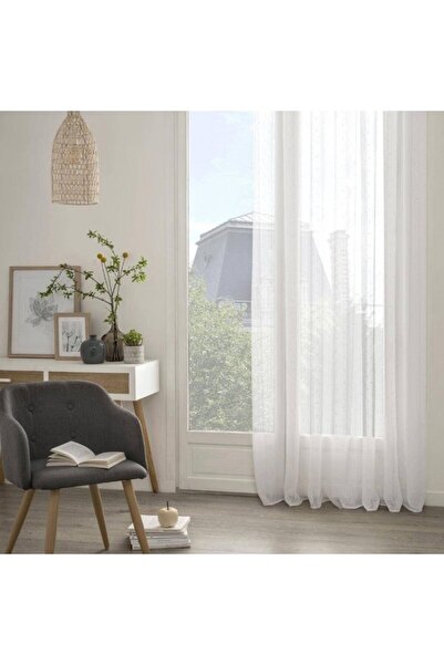 Atmosphera ستارة أنيسا شفافة ذات 8 فتحات مقاس 140 × 260 سم