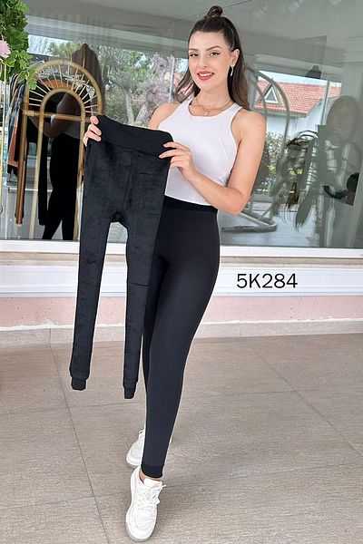 İnce Topuk Unisex Thermal Underwear with Fur Inside 5K284