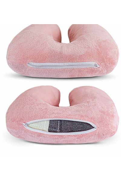 Pababo Pabtex Visco Travel Pillow - for Comfortable Airplane, Bus and Car Trips
