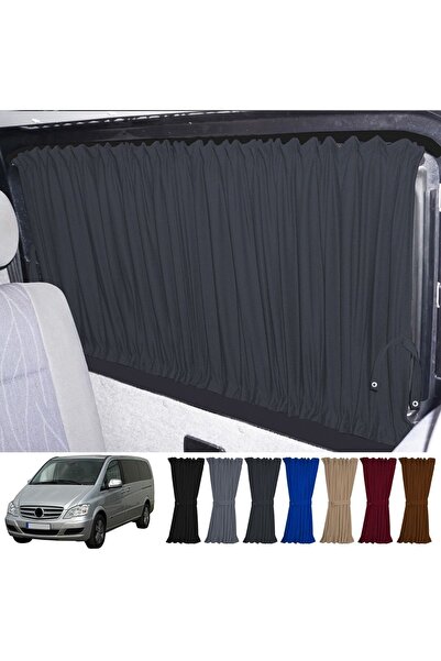Oto Pandami Mercedes Vito W639 5 Cam 2003-2014 Uyumlu Füme Raylı Oto Perde Ta...