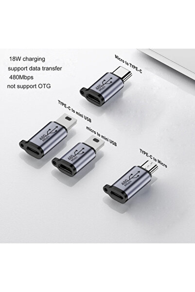 Choice Typec female to mini usb/type c female to micro usb/micro usb female to type c/micro usb female t...