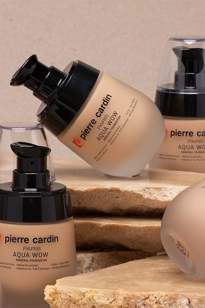 Pierre Cardin Aqua Wow Mineral Water Based Foundation - Tan Skin Animal Beige Warm