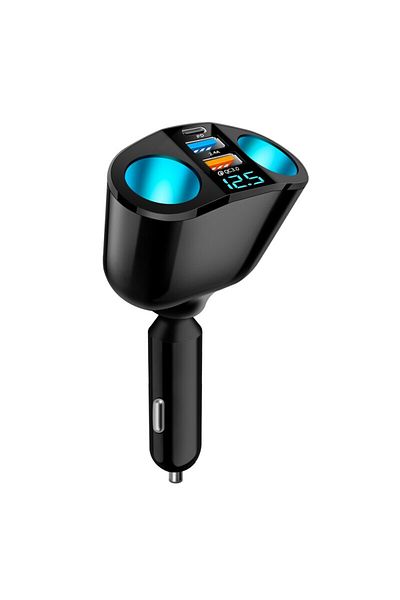 Choice Ch10qc Multiple Devices Can Be Charged At The Same Time With Digital Display Car Charg Dual-port Car