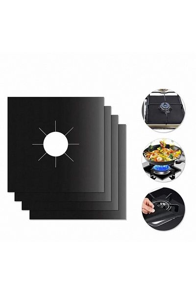 Choice 4pcs 4 Piece Gas Stove Protector Cooker Lid Liner Cleaning Pad For Kitchen Cookware Accessories Piec