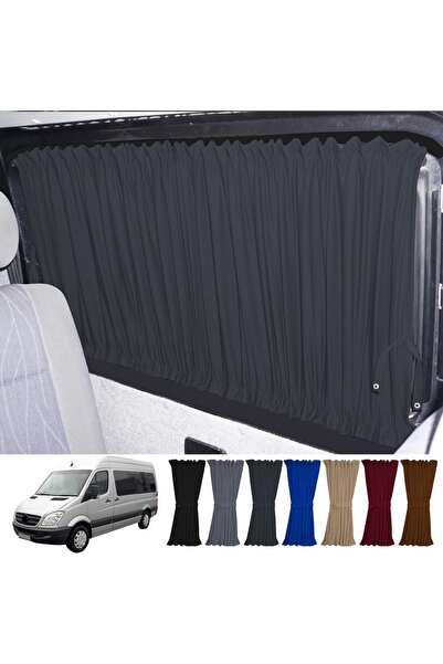 Oto Pandami Mercedes Sprinter W906 Uzun 2006-2018 Uyumlu Füme Raylı Oto Perde...