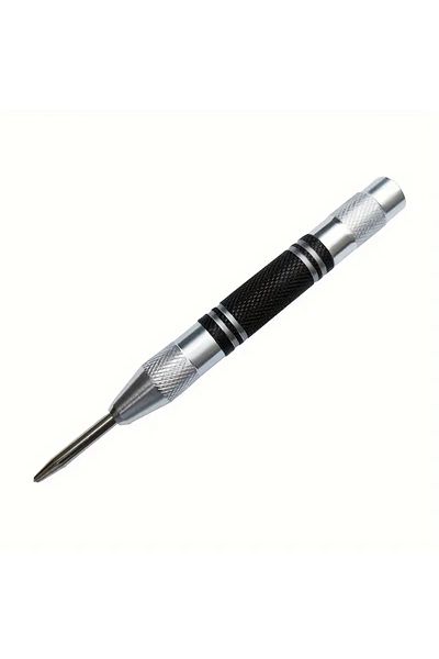 atooltour Center Punch 1pc Auto Center Puncher Hole Marker Wood Metal Steel Spring Load Kerner Drill Locator H