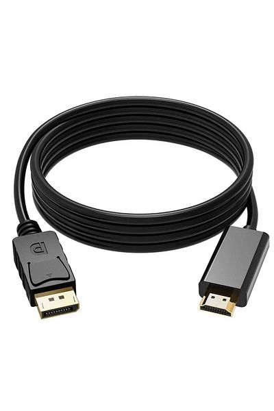 Choice كابل DP DisplayPort إلى HDMI كابل صوت وفيديو متوافق مع HDMI من DisplayPort ذكر إلى ذكر لأجهزة الكمبيوتر...