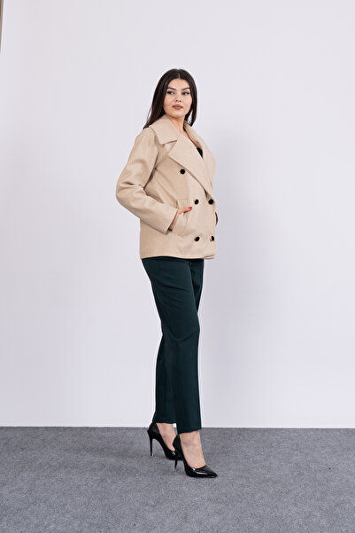 MissVina Oversize Trend Geniş Kısa Kaban Palto 2591