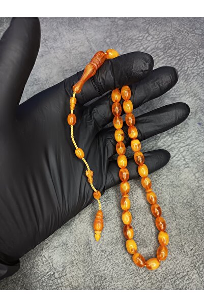 Mos Tespih Mărgele de rugăciune din chihlimbar cu pulbere moară de calitate s...