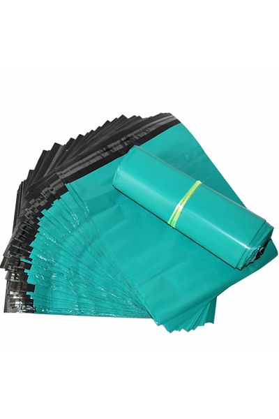 Choice 17x30cm 50pcs 50pcs/pack Plastic Courier Green Bag Express Packaging Bags Thicken Clothing Waterpro