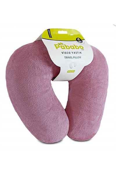 Pababo Pabtex Visco Travel Pillow - for Comfortable Airplane, Bus and Car Trips