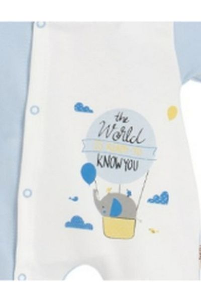 BEREKET BABY 0-6 Months Baby Romper - Cotton, Long Sleeve, Snap Fastener Bereket Baby