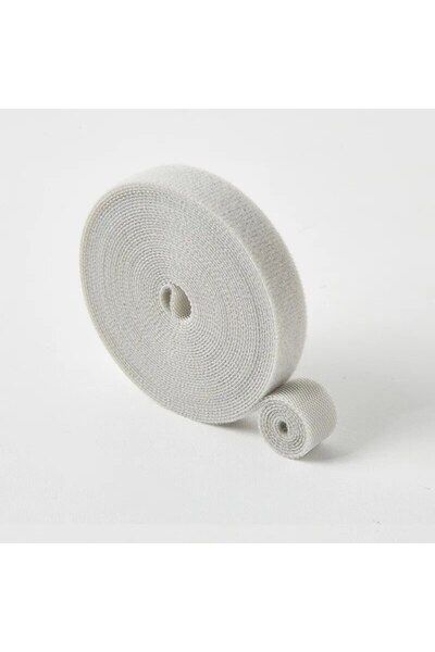 Choice 3M شريط ربط كابلات قابل لإعادة الاستخدام، بكرة واحدة، رمادي، منظم كابل...