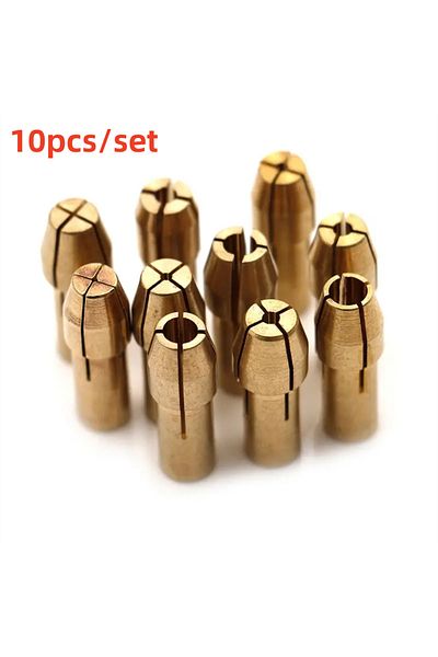 JETTING 10Pcs Mini Drill Chucks Adapter 0.5mm-3.2mm Dremel Mini Drill Chucks Chuck Adapter Micro Collet B...
