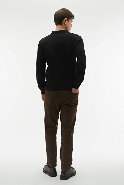 Mudo Buttoned Polo Collar Sweater