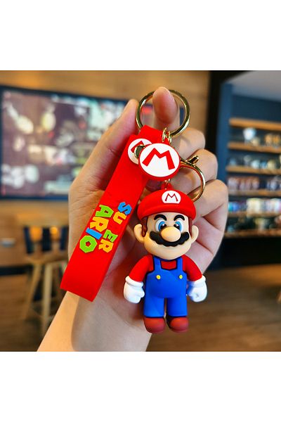 Choice 57styles Super Mario Keychain Mario Bros Luigi Toad Yoshi Bowser Action Figure Model Pvc Cartoon ...