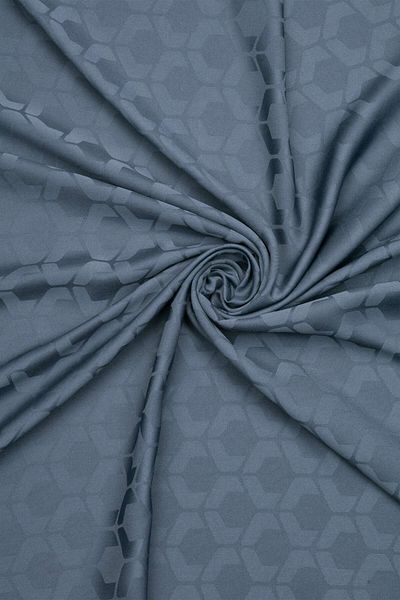 Merve DAĞLI Şal albastru jacquard MOUNTAIN